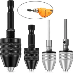 Portabrocas eléctrico Mini, accesorio de portabrocas, adaptador de brocas de vástago hexagonal de 1/4 pulgadas, destornillador inalámbrico, Portabrocas Universal de vástago hexagonal