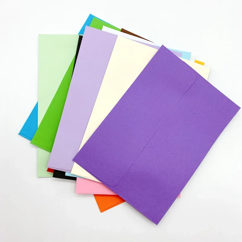 10pcs/lot Candy Colors Blank Envelopes Gift Envelope Letter Writing Bubble Mailer Invitations Stationary 17.6*12.5cm