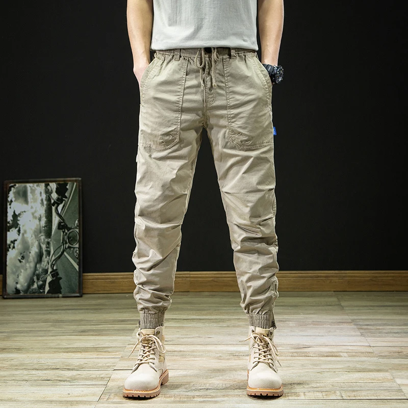 2022 Cargo Pants Mens Wear Multi Pocket Tactical Army Straight Casual Workwear Zip |