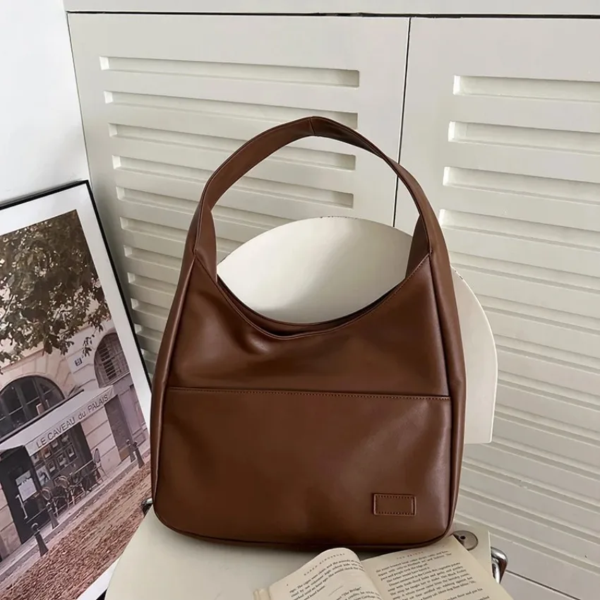 2024 New Simple Large Capacity Women Shoulder Bag Casual Commuting Luxury Designe Handbags High Quality Leather Tote Bag