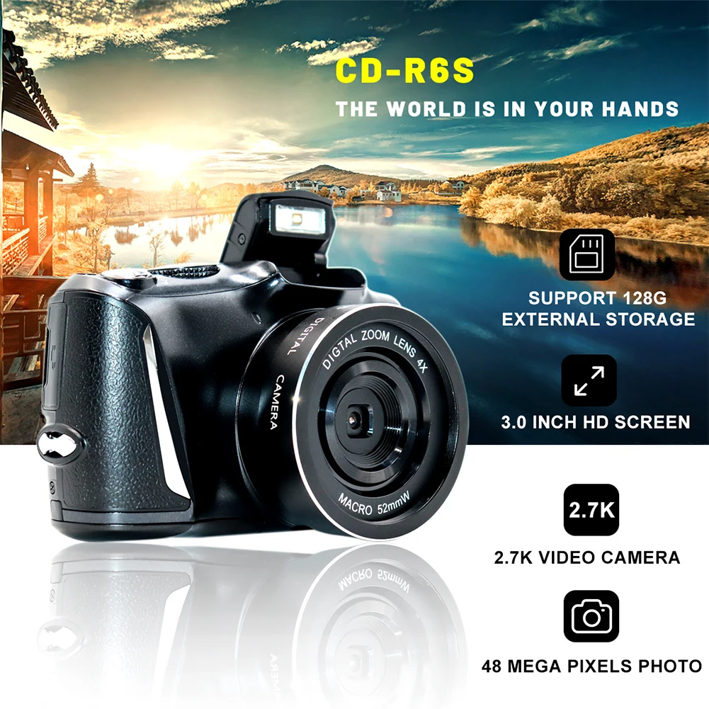 mirrorless digital camera 48 Million Pixel Digitial Camera 2.7K HD Mirrorless Digital Camera WIFI Camera for Kids Girls Gift Max 128g  Video Camera digital camera that looks like film