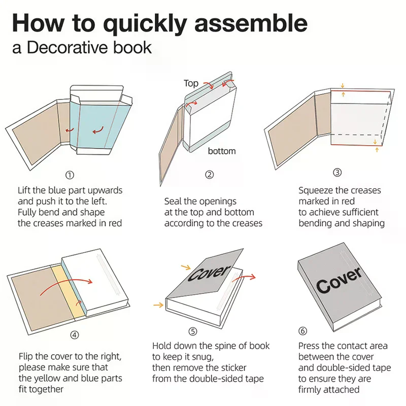 Open Luxury Fake Book Storage Box Home Decor Fashion Paris Decorative Books Interior Decoration Coffee Table Bedroom Ornaments