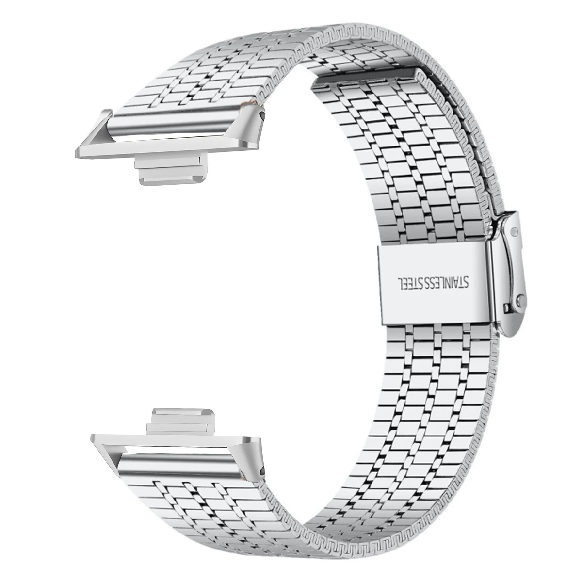Premium Stainless Steel Bracelet Strap for Smartwatches - Sleek Metal Design Wristband