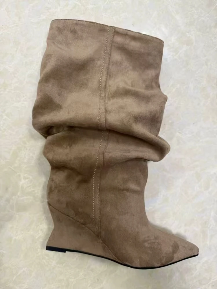 725Khaki suede