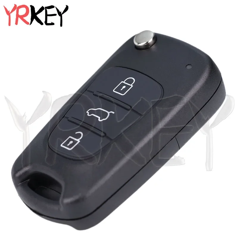 Car Flip Folding Key Case Housing For Hyundai For Kia Picanto Ceed Cerato Sportage K2 K5 Rio 3 Remote Car Key Fob Shell Cover