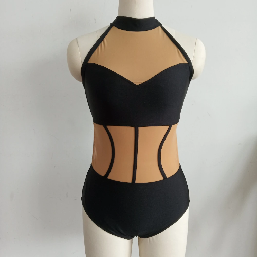 어린이 소녀 소매 도매 나일론 메쉬 모던 댄스 공연복 연습복 맞춤형 댄스 공연 의상