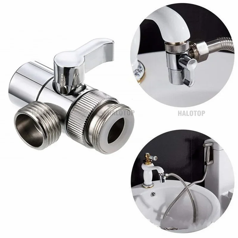 M22/M24 Faucet Adapter Switch Kitchen Sink Splitter Diverter Valve Water Tap Connector for Toilet Bidet Shower Bathroom Kitchen