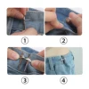 Reusable Waist Buttons Alloy Star Brooches Pins Clip Adjustable Snap Fastener Jeans Detachable Reduce Waist Buckle Tightener 3