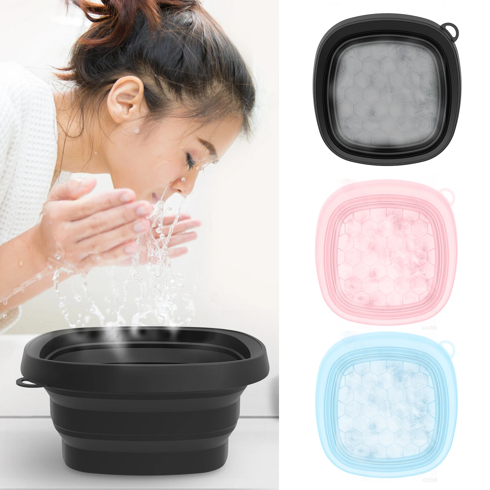 Silicone Portable Facial Ice Bath Bowl for Skincare