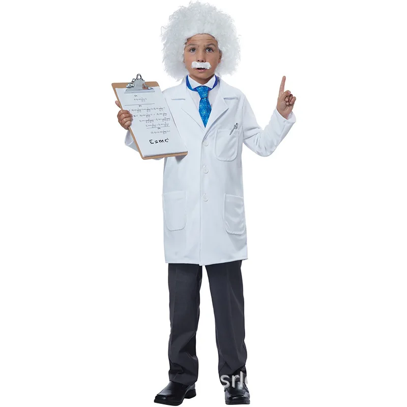 Great Scientist Costume Boys Children Physicist Costume Albert Einstein