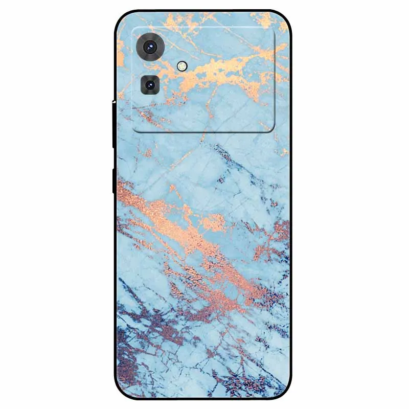 Floral Marble Silicone TPU Soft Phone Case with Cool Print Design