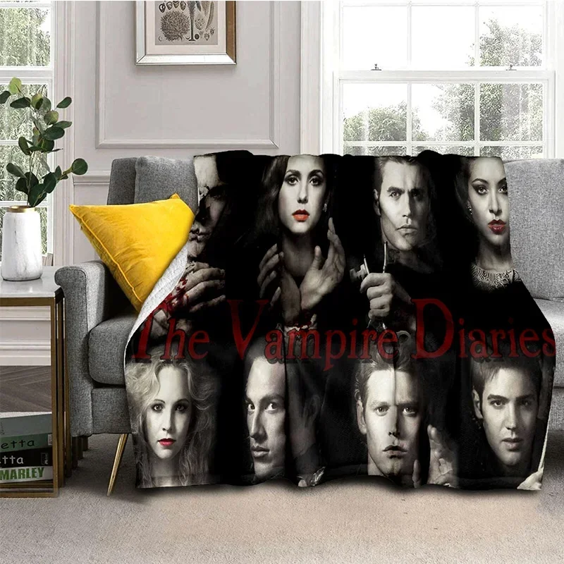 Description Picture 3 of itemThe Vampire Diaries Damon Salvatore Soft Flannel Blanket for Beds Bedroom Sofa Picnic,Throw Blanket for Outdoor Leisure Nap Gift