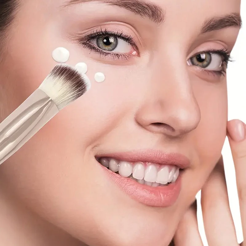 1/2/4/5PCS Foundation Make-Up Pinsel doppelseitige Flache/Winkel Top Kontur Pinsel Für schönheit Flüssigkeit Pulver Concealer Creme – Detail 11
