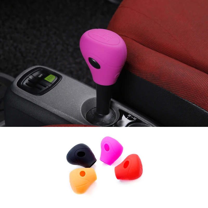 1Pcs Car Silicone Color Gear Protection Case Handbrake Cover For Mercedes Smart 451 Fortwo Car Accessories Interior Modification