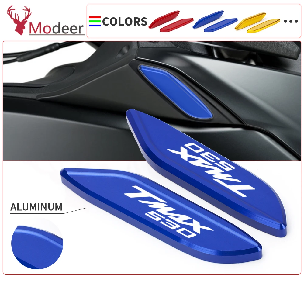 Tmax530 Moto Cnc Alluminio Vista Posteriore Specchietto Laterale Foro Copertura Staffa Scooter Per T-Max 530 Tmax 530 Sx T-Max530 Dx 17-23