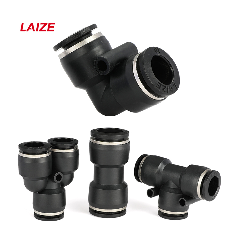 LAIZE Pneumatic Fittings Tubing Union Push To Connect