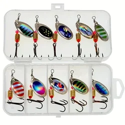 10-Piece Premium Metal Spoon Spinner Fishing Lure Set (Mixed colors)