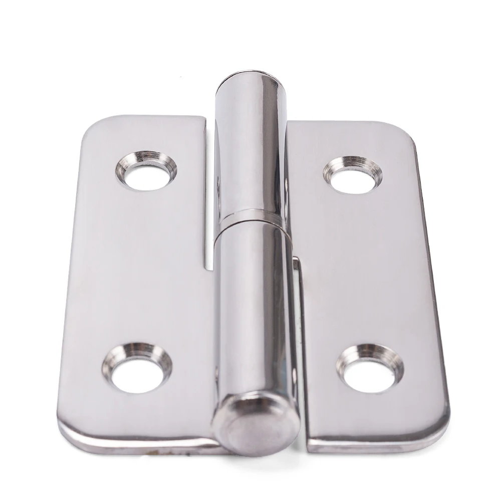 Stainless Steel Hinge Left Open For Generator Gate Door Hinges 76*100mm