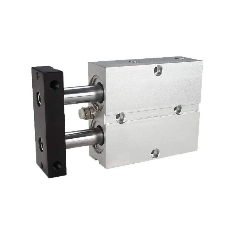 Doppia Asta Tipo Tn Cilindro Pneumatico Aria 20Mm Alesaggio 10Mm 16Mm 20Mm 25Mm 32 Piccola Corsa In Lega Di Alluminio 30 35 40 45 50 60 70 75Mm