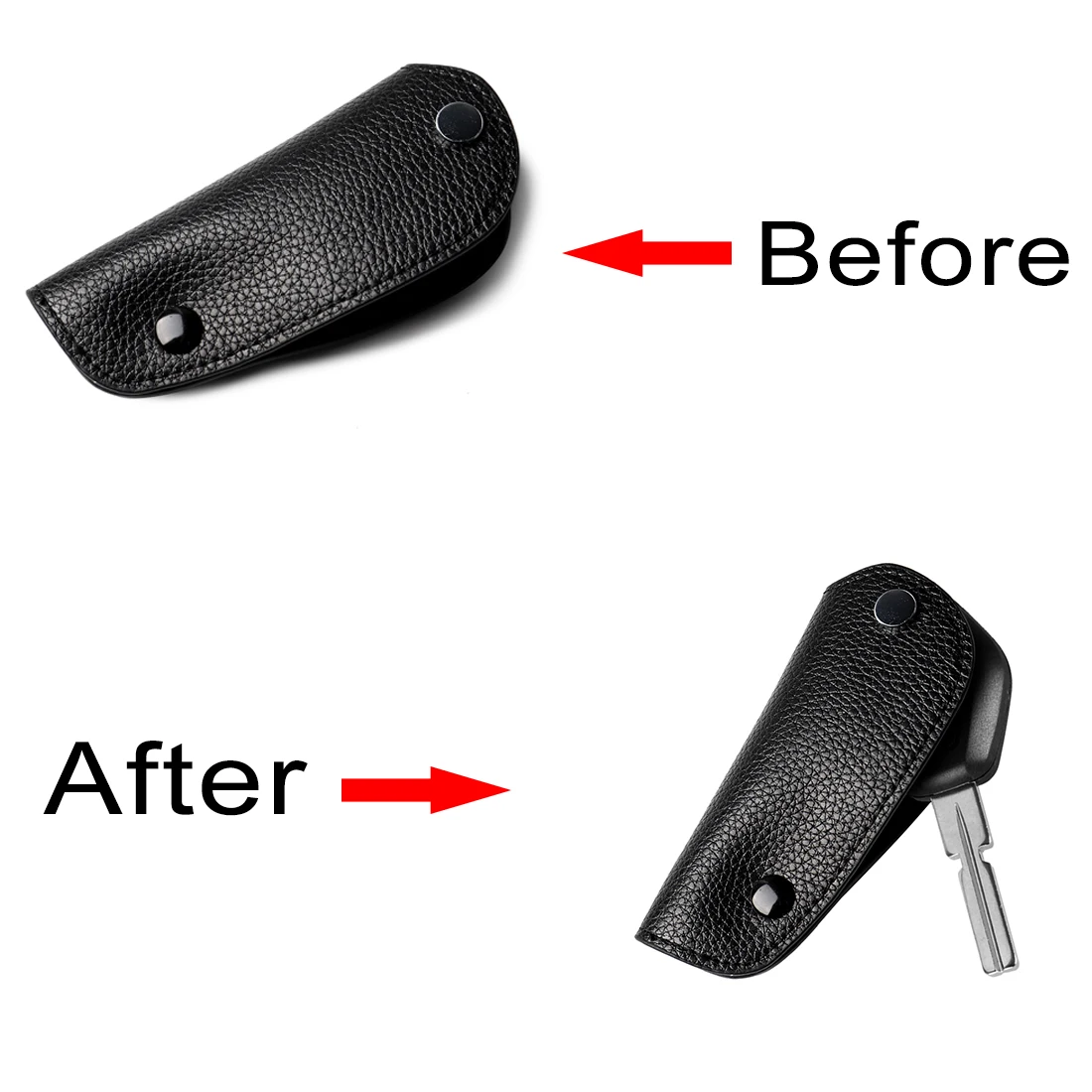 Für BMW E36 E46 E39 E60 E61 E53 Für Auto Schlüssel Fall Leder Schutzhülle Schlüssel Ring Schlüssel Kette Schlüssel Schutz fall Zubehör – Detail 2
