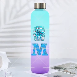 Enhanced Water Bottles - 900ML Sports & Travel Hydration Jug with Motivational Print - About 900ml (SAB102)