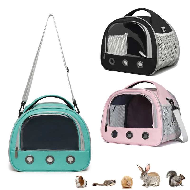 Portable Small Animal Carrier Bag Outdoor Breathable Small Pet Inclined