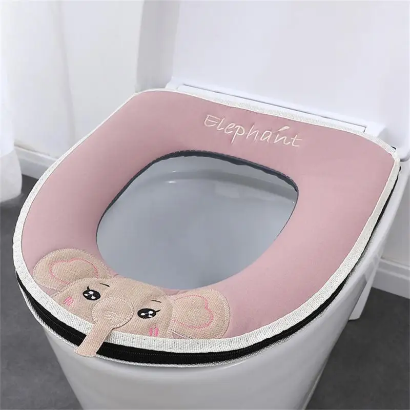 1/2PCS Toilet Cover Comfortable To Sit On Soft Household Products Washer Convenient And Hygienic Can Be Reused 5