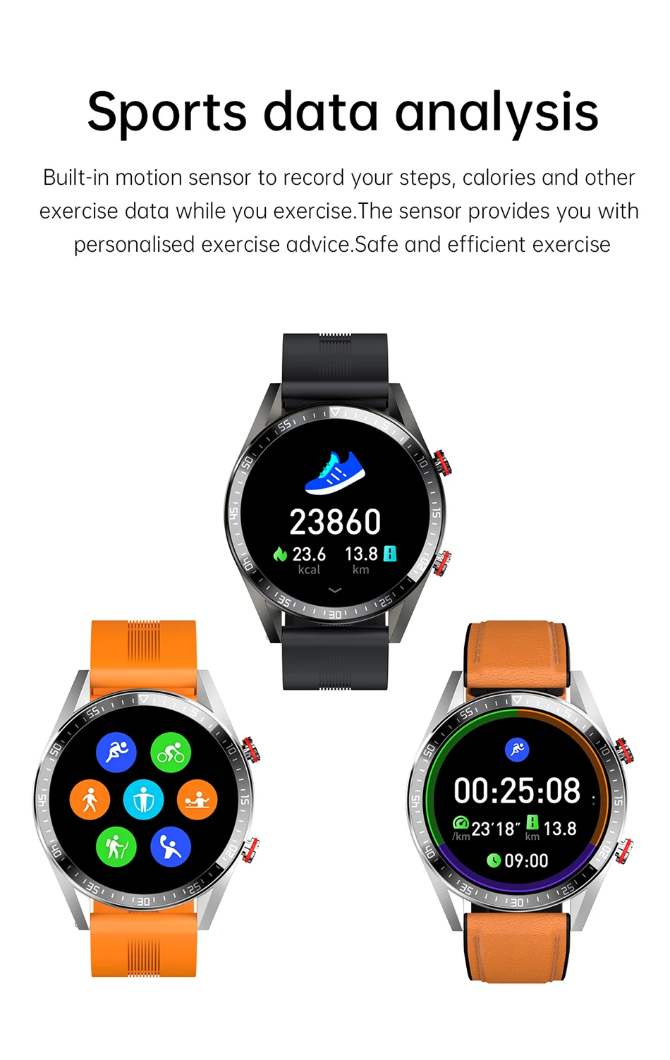 2022 New 454*454 AMOLED screen smart watch Always display the time bluetooth call local music Weather smartwatch for men Android