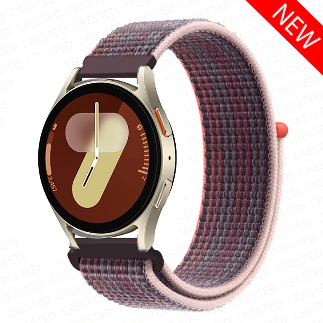 Versatile Nylon Loop Bracelet for Smartwatches - 22mm/20mm Band