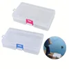 Storage Latch Box 14.4cm*8.4cm*3.4cm Plastic Transparent Square EmptyBox Jewelry Fishing Gear Cosmetics Hardware Pieces Tools 3