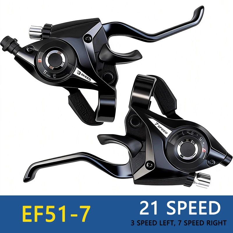 Dual Lever Black V-Brake Gear Shifter