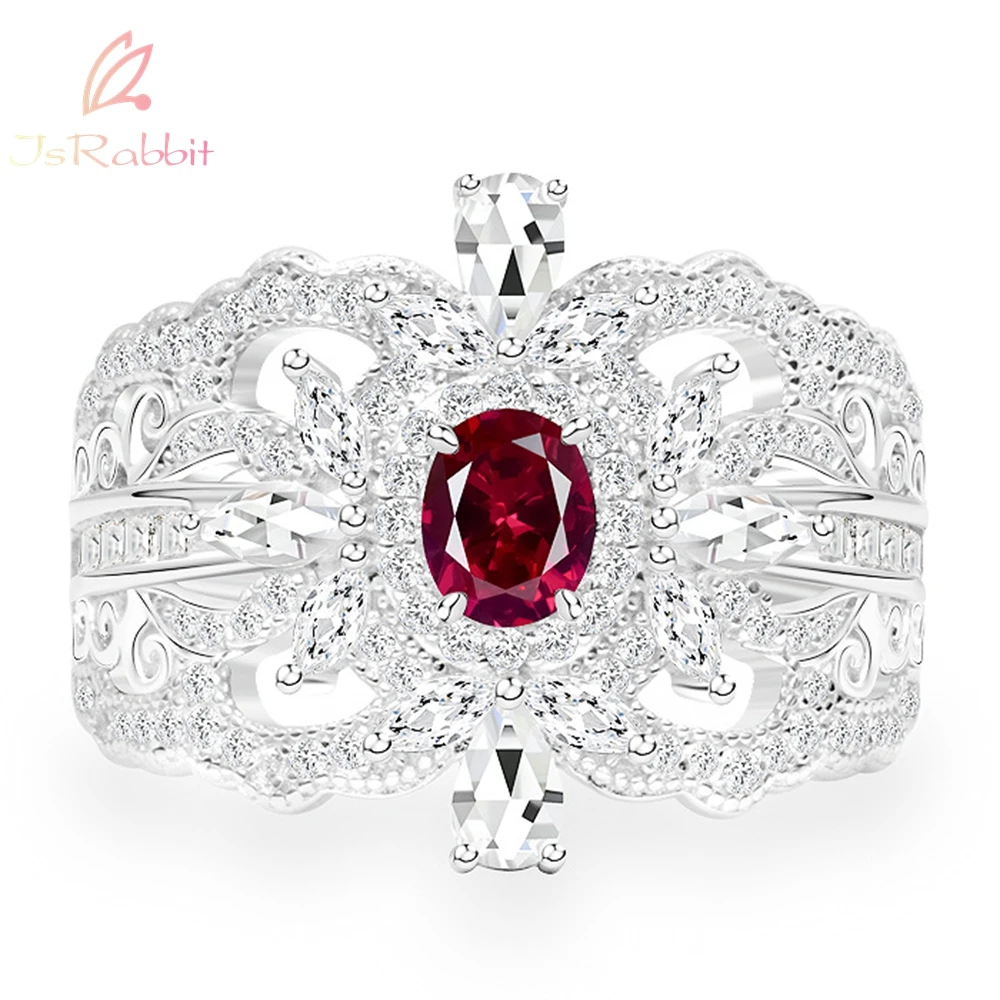 IsRabbit18KGoldPlated45MMRubyEmeraldSapphireGemstoneRingfor