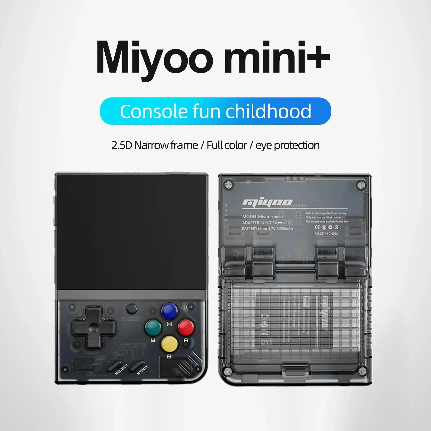 MIYOO 미니 플러스 휴대용 복고풍 휴대용 게임 콘솔 V2 미니