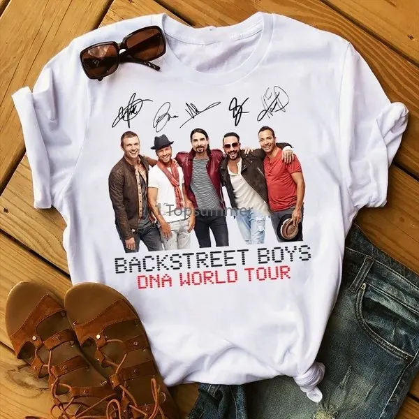 

Backstreet Boys Dna World Tour Band Music T-Shirt Men Women Unisex Tee Gyms Fitness Tee Shirt