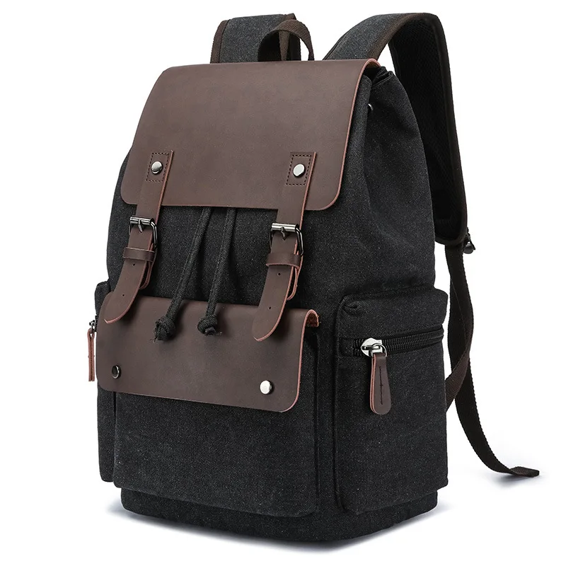 Zaino a doppia tracolla in tessuto ultrafine, zaino alla moda in stile college per studenti, con spazio per computer e libri incluso.