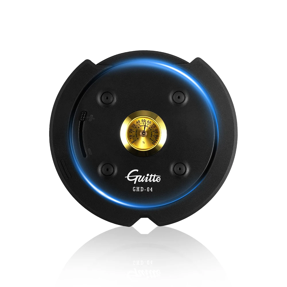 Guitar Humidifier Real Time Humidity Meter Anti-whistling Guitar Protection Acoustic Soundhole Cover
