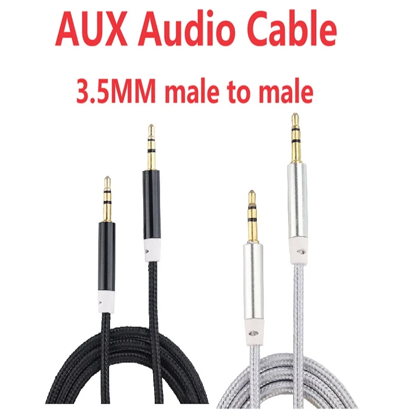 

3.5mm AUX Audio Cable 3.5mm to 3.5mm Jack Speaker Cable for JBL Headphones Car Samsung Xiaomi Redmi 5 Plus Oneplus MP3 AUX Cord