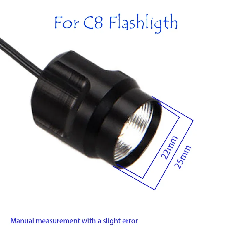 Flashlight Remote Pressure Switch For A100/501B/502B/C8/C8.2/C10/C11/C12/T67/710/802 1PC remote switch