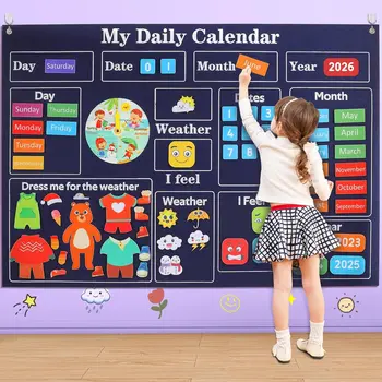 Felt Storyboard Calendar Toy 1