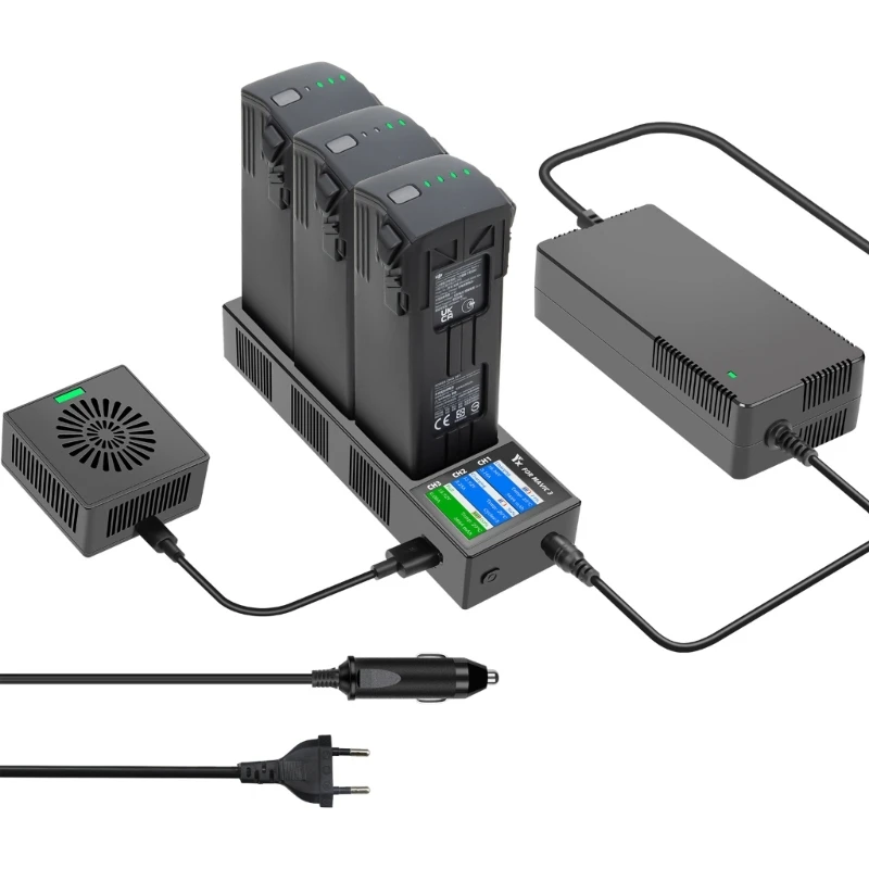 

Battery Charging Hub for 3 Flight with Digital LCD Display USB B36A