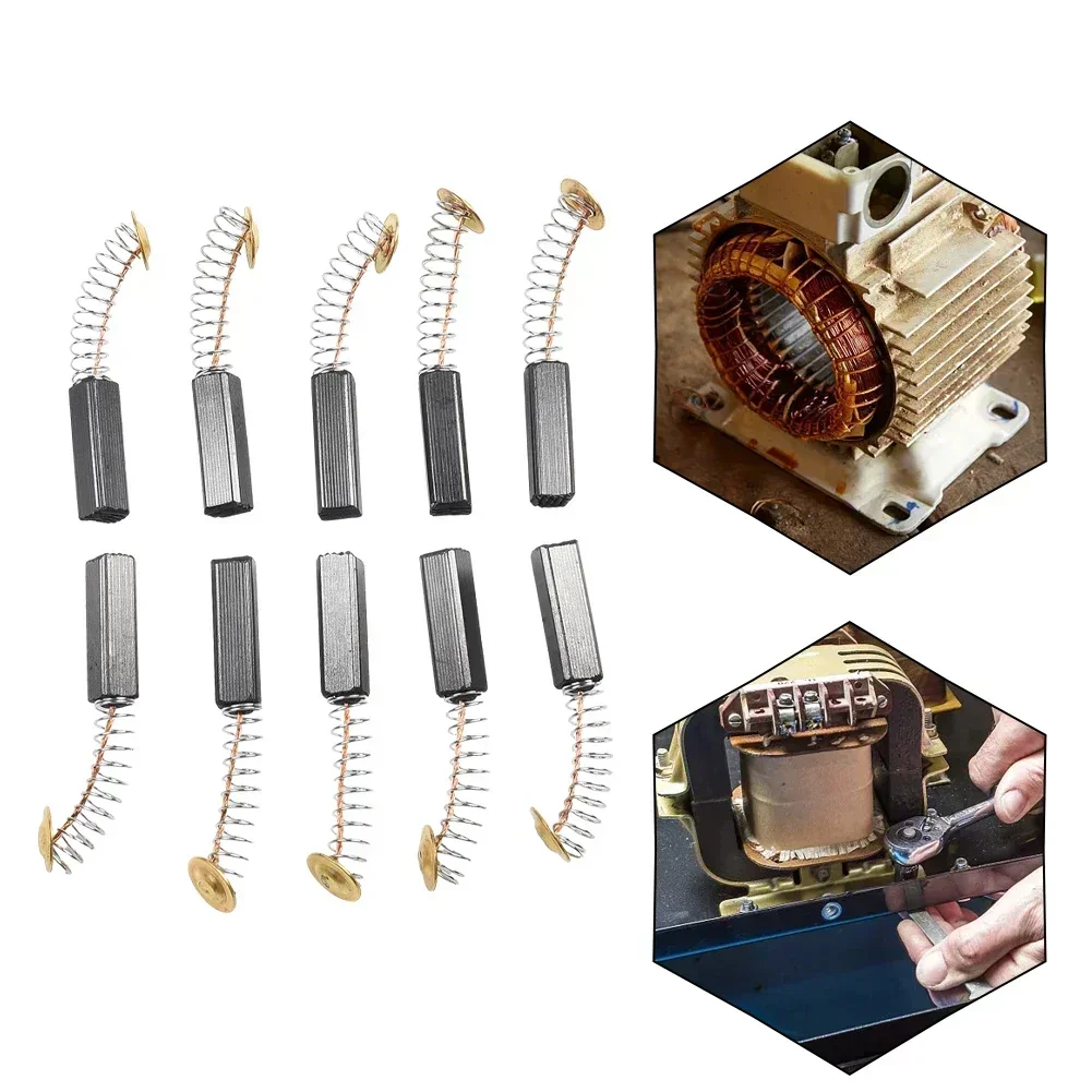 20Pcs 6x6x20mm 카본 브러쉬 모터 브러시 석탄 브러시 Bosch CSB 650-2 RE/CSB 650-2 RET 앵글 그라인더 전동 공구 액세서리