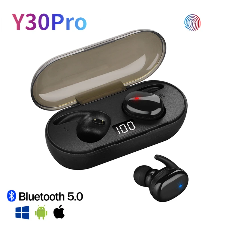 Y30TWSBluetoothHeadphonesStereoWirelessEarphonesEarbudsInear
