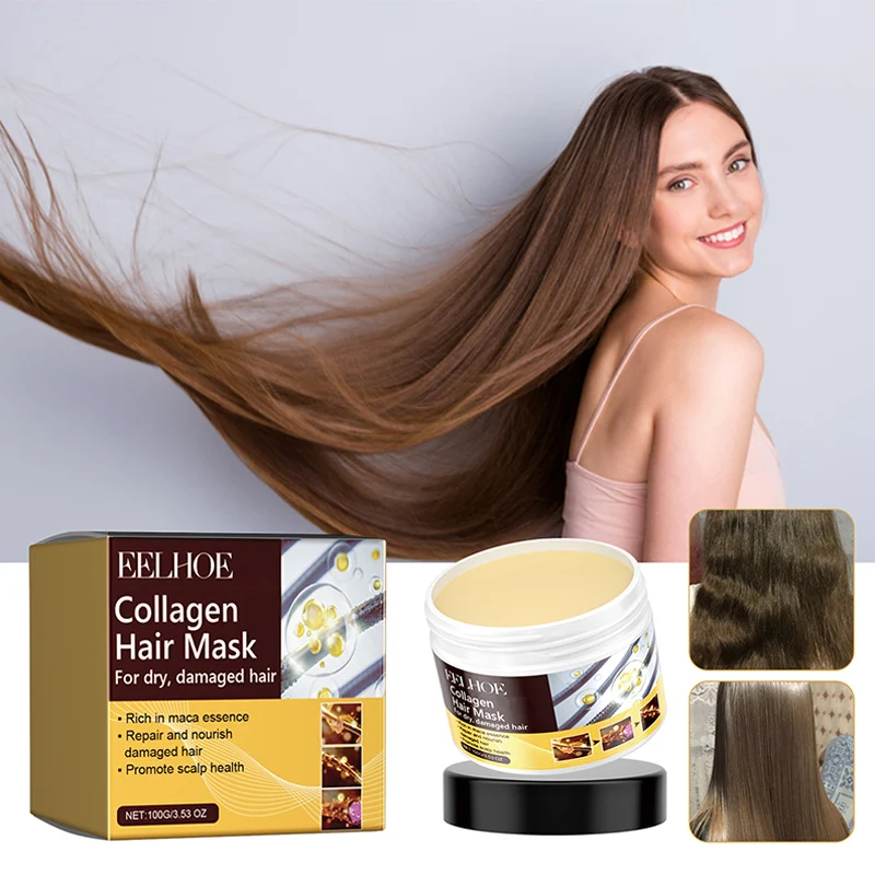 Collagen Keratin Hair Mask for Dry & Damaged Hair Revitalizing Treatment hair mask