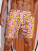 2024 3D Printed Hawaiian Vacation Style Printing Shorts Men's Board Shorts Casual Swim Trunks Drawstring Breathable Short Summer 5