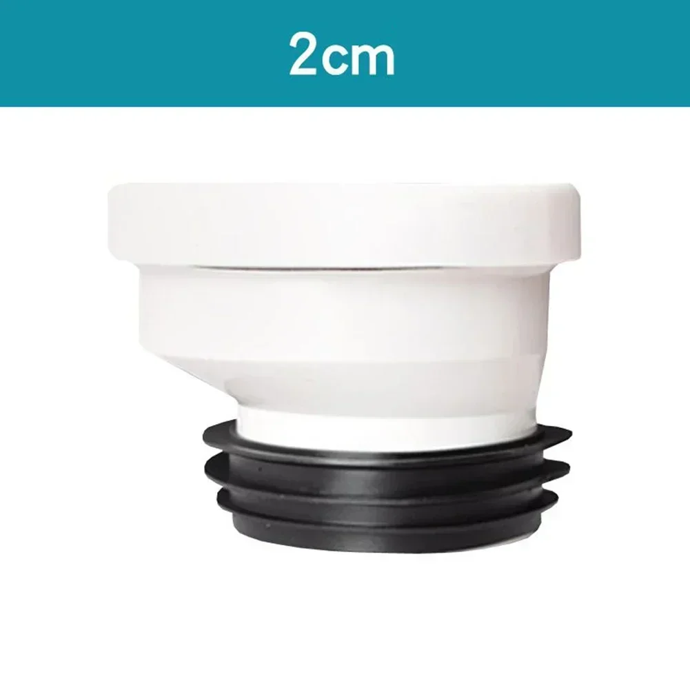 Drain Pipe Adapter 2/5/10cm Offset Toilet WC Misaligned Pan Connector PVC