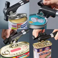 Safe Cut Can Opener Smooth Edge Can Opener Handheld Food Grade Stainless Steel Cutting Manual Can Opener for Kitchen Restaurant 4