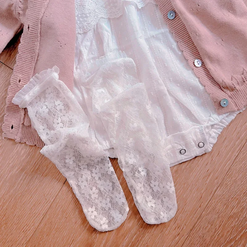 Summer Kids Girl Sock Retro Lace Ruffle Hollow Lovely Calf Sock for Children Girl Thin Breathable Frilly Princess Sock Kid Stuff 5