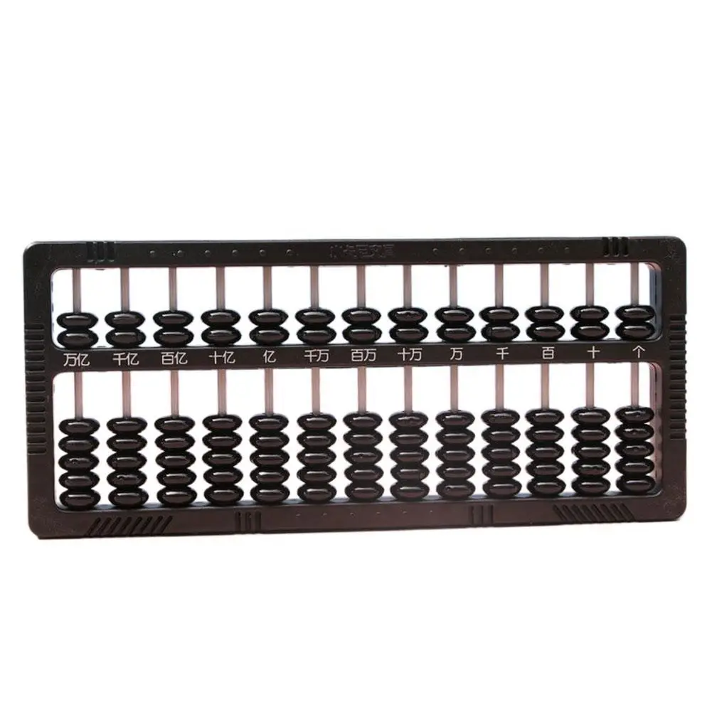 

Portable Chinese 13 Digits Column Abacus Arithmetic Soroban Calculating Counting Math Learning Tool for Kids Calculator Counting