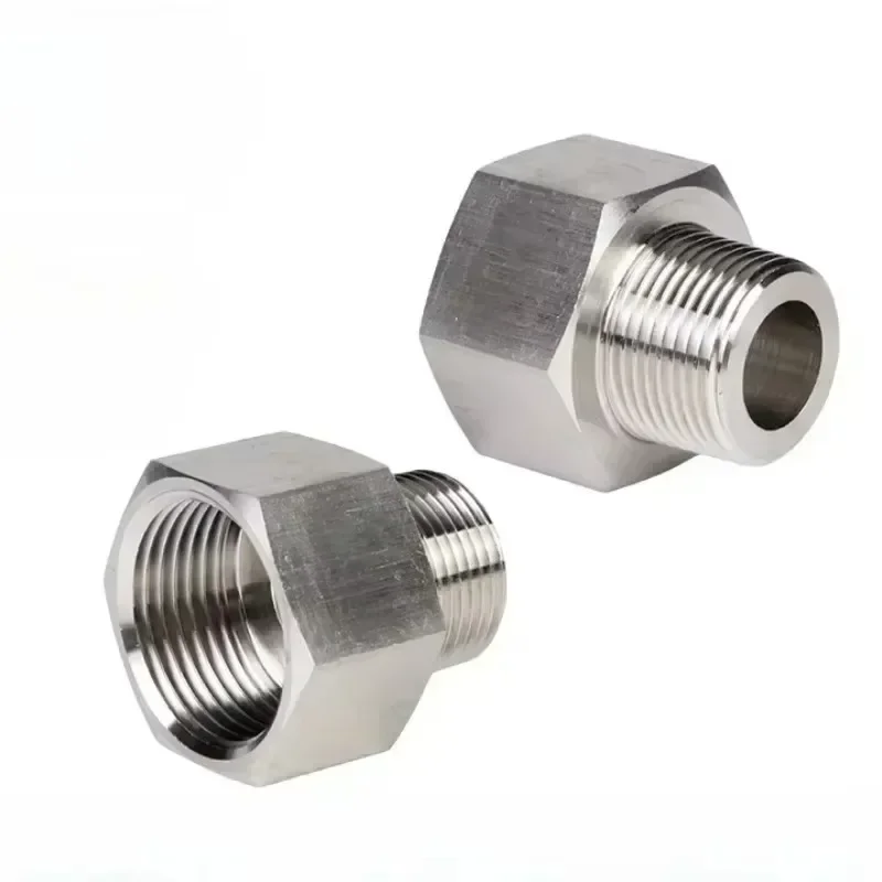 Pipe Fitting G1/4" BSP Female To Male M10 12 1/8" 1/4" 3/8" BSP NPT Hex Reducer Bushing 304 Stainless Adapter For Pressure Gauge