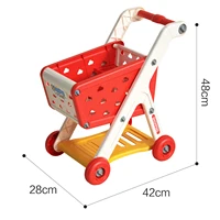 Simulated Fruit Snacks Kids Big storage Cart Play House Pretend living room With Children's Cart Snack storage cart Role Playing 2